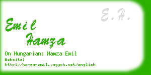 emil hamza business card